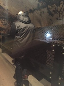 Visiting the underground caves that hold the aging wines