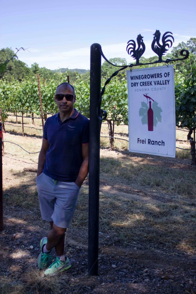 Puneet Dhall at Frei Ranch, Sonoma County, California